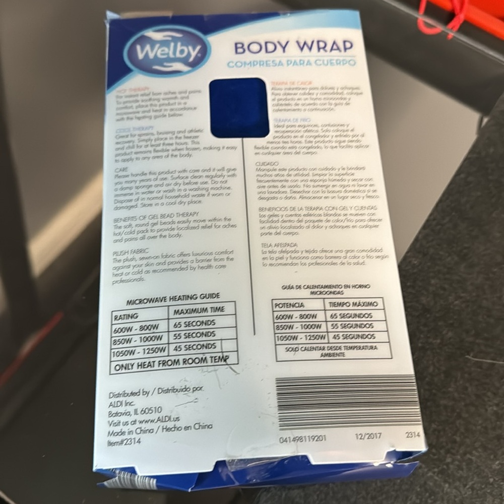 Welby reusable, hot and cold therapy, body wrap - Picture 2 of 3